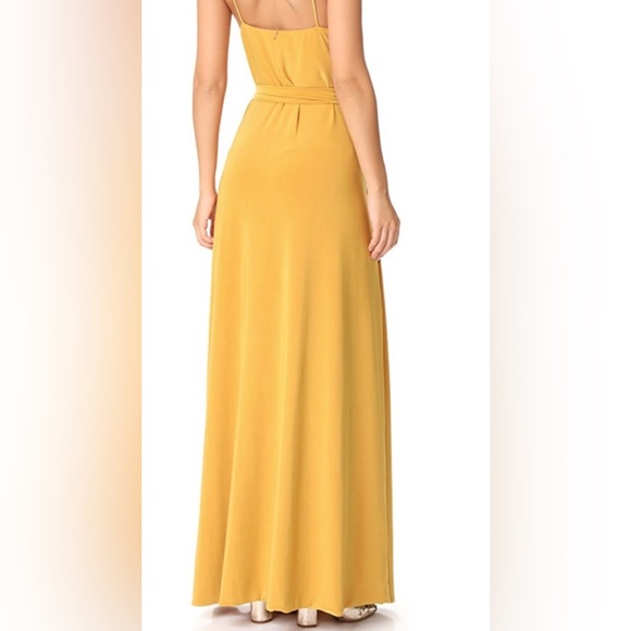 NWT MISA Los Angeles Veronika Jersey Spaghetti Strap Wrap Dress - Picture 4 of 6